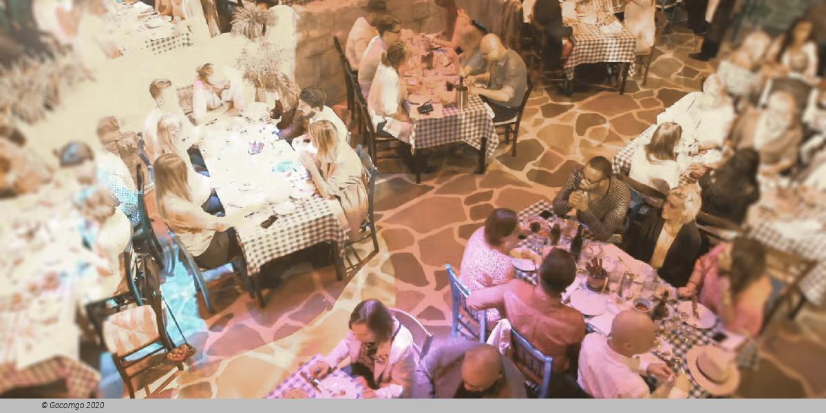 Scene 2 from the show "Mamma Mia! The Party"