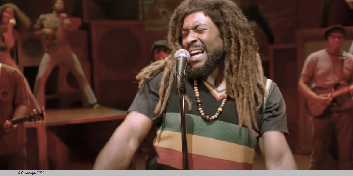 Scene 6 from the musical "Get Up, Stand Up! The Bob Marley Musical"